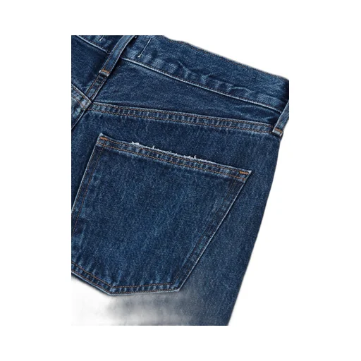 Low-Rise Straight-Leg Denim Trousers