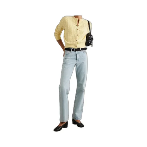 High Waist Straight Jeans