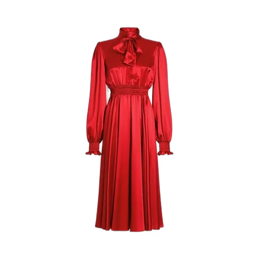 Silk Midi Dress