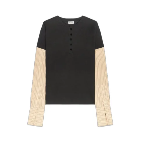 Contrast-Sleeves T-Shirt