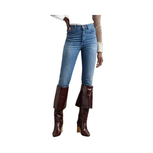 Chlo Logo Patch Slim Cut Jeans