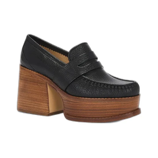 Thick-Soled Loafers