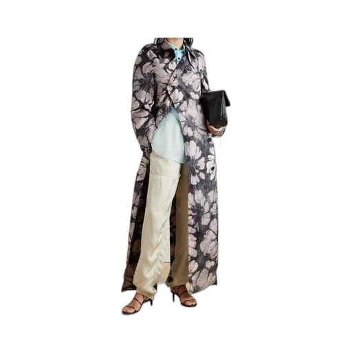 Floral Trench Coat