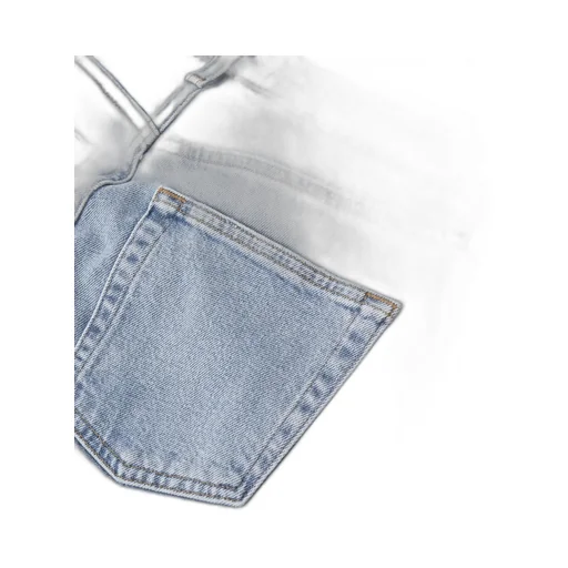Mid-Rise Straight-Leg Denim Trousers