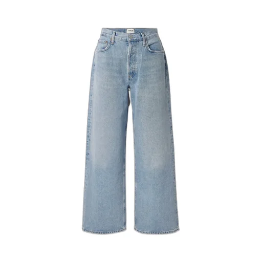 Denim Trousers With Belt Loops