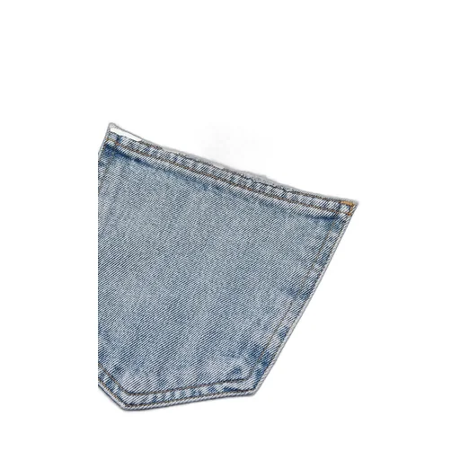 Denim Trousers With Belt Loops
