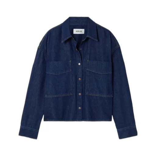 Snap Button Denim Shirt