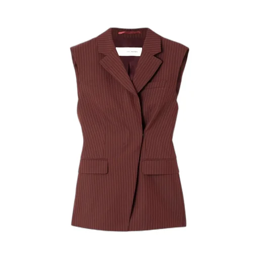 Asymmetrical Striped Vest