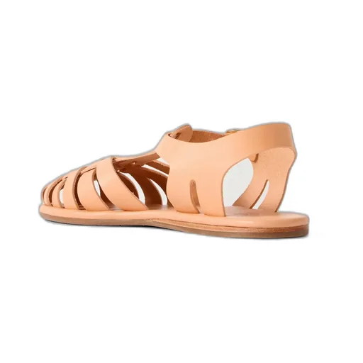 Round-Toe Flat Sandals