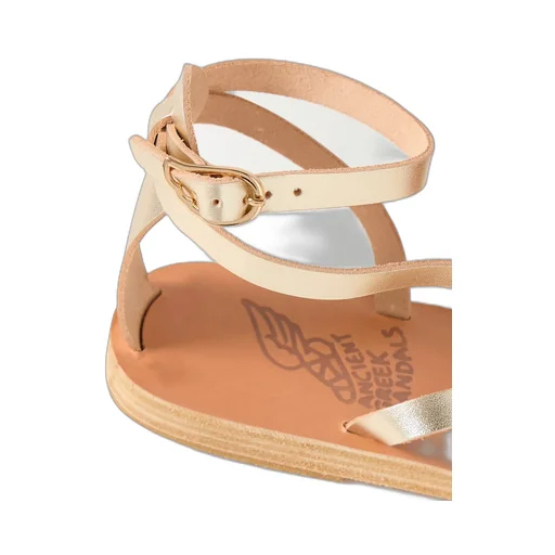 Round-Toe Flat Sandals