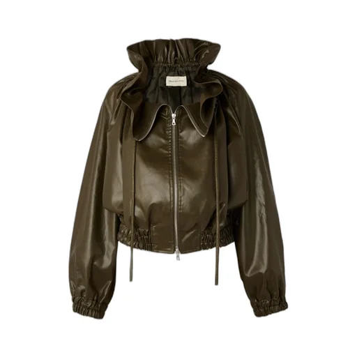 Long Sleeve Leather Jacket