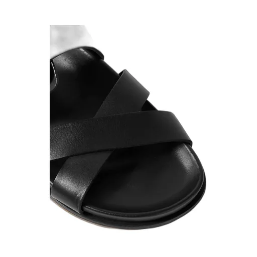 Circe Leather Slides