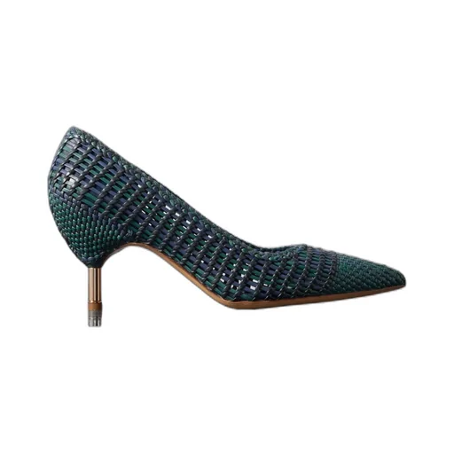 Andres Woven Leather Pumps