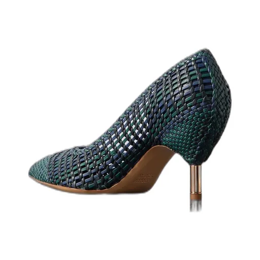 Andres Woven Leather Pumps