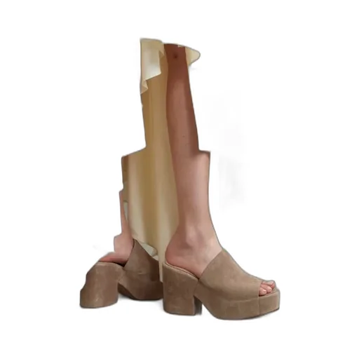 Round Toe High Heel Sandals