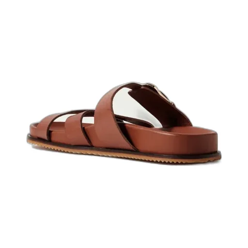 Round Toe Flat Sandals