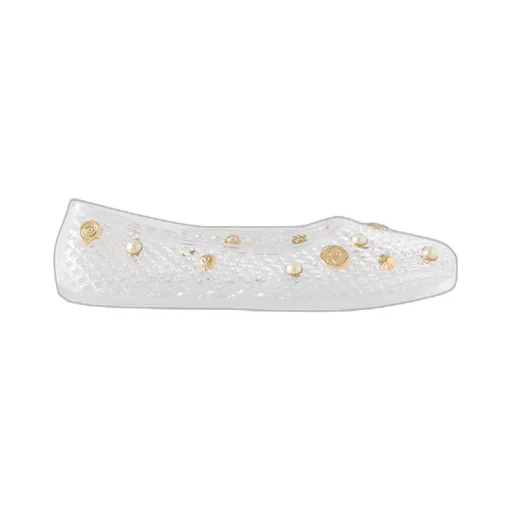 Iro Trimmed Openwork Rubber Ballet Flats