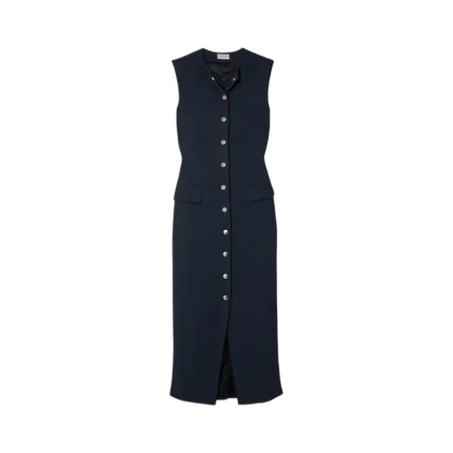 Twill Midi Dress