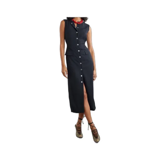 Twill Midi Dress