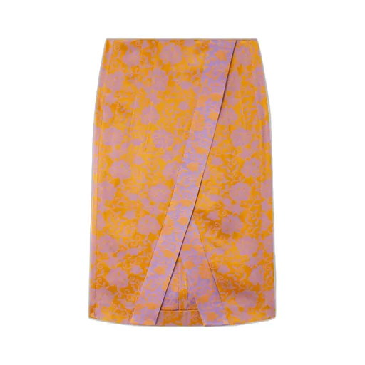 Wrap-Style Midi Skirt