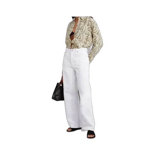 Denim Trousers With Belt Loops