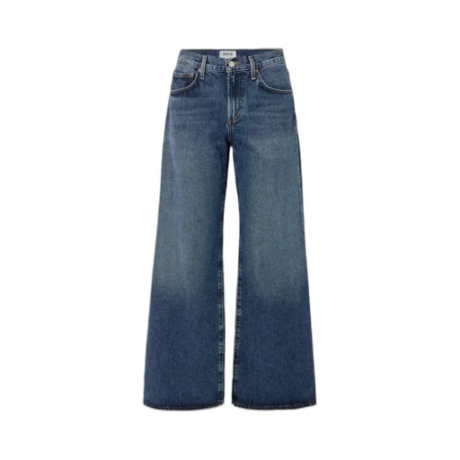 Wide-Leg Denim Trousers