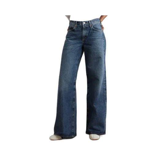 Wide-Leg Denim Trousers