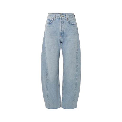 High Waist Denim Trousers