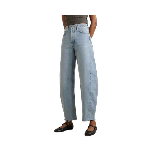 High Waist Denim Trousers