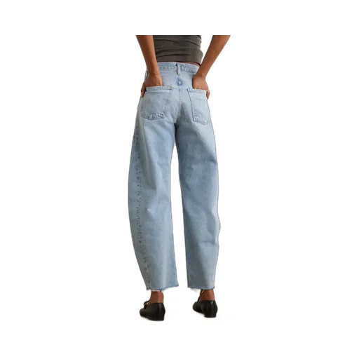 High Waist Denim Trousers