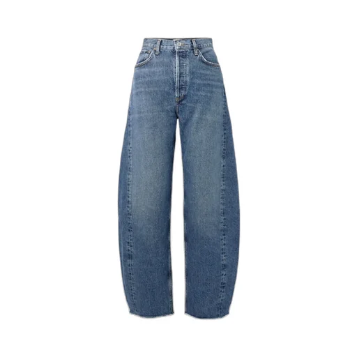High Waist Denim Trousers
