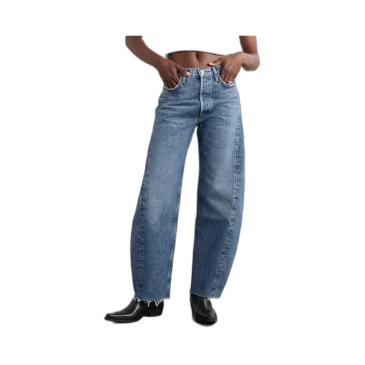 High Waist Denim Trousers