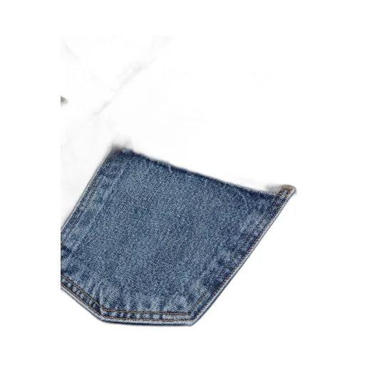 High Waist Denim Trousers