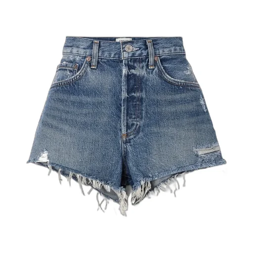 Raw Hem Denim Shorts