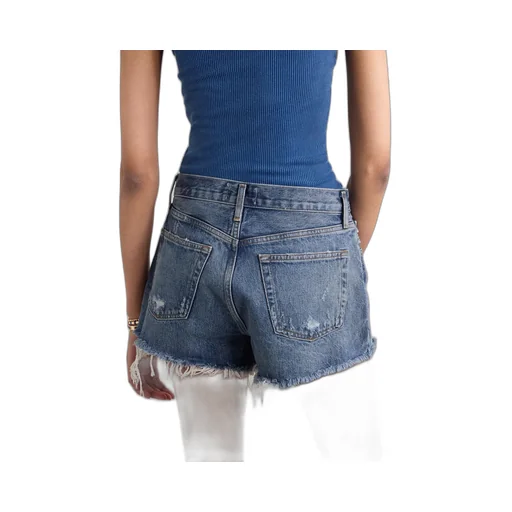 Raw Hem Denim Shorts