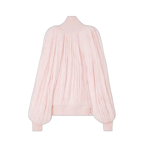 Fringed Turtleneck Sweater