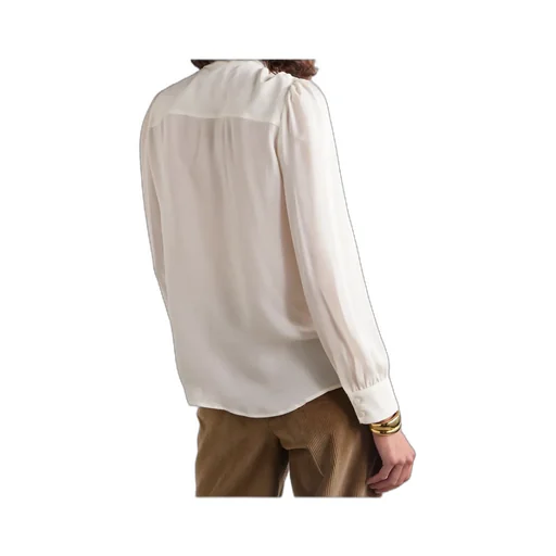 Nili Lotan Carina Pussy-Bow Silk-Chiffon Blouse