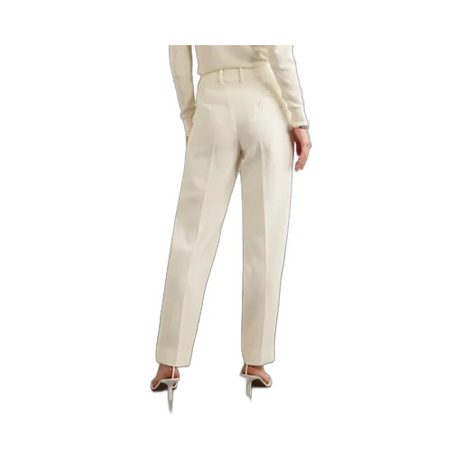 Pleated Straight-Leg Pants