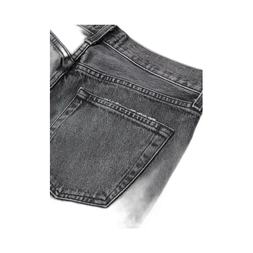 Mid-Rise Straight-Leg Denim Trousers
