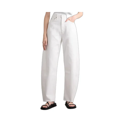 High Waist Denim Trousers
