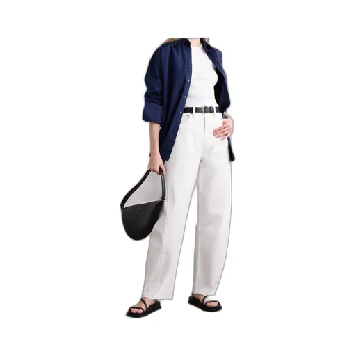 High Waist Denim Trousers