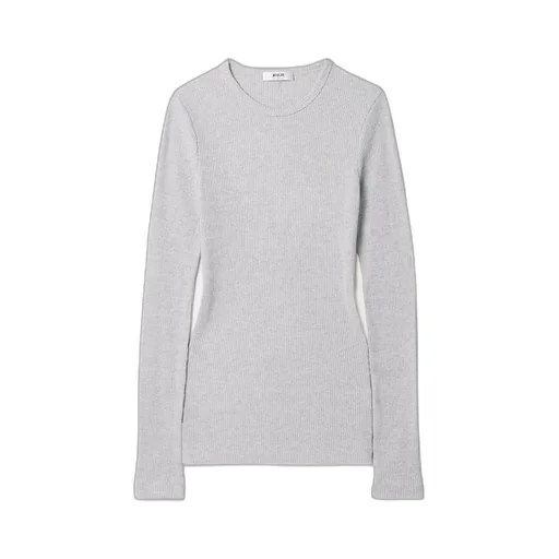 Ribbed Knit T-Shirt
