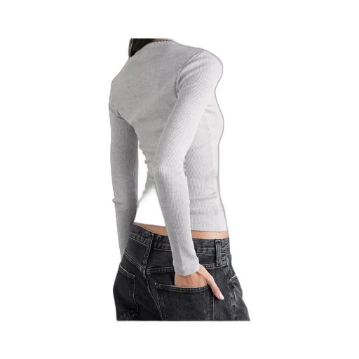 Ribbed Knit T-Shirt