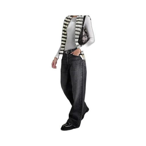 Ribbed Knit T-Shirt