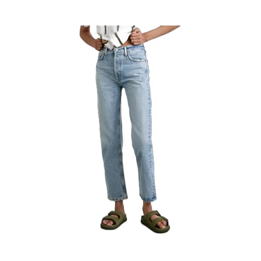 High Waist Straight Jeans