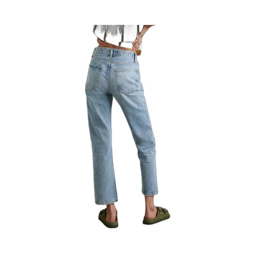 High Waist Straight Jeans