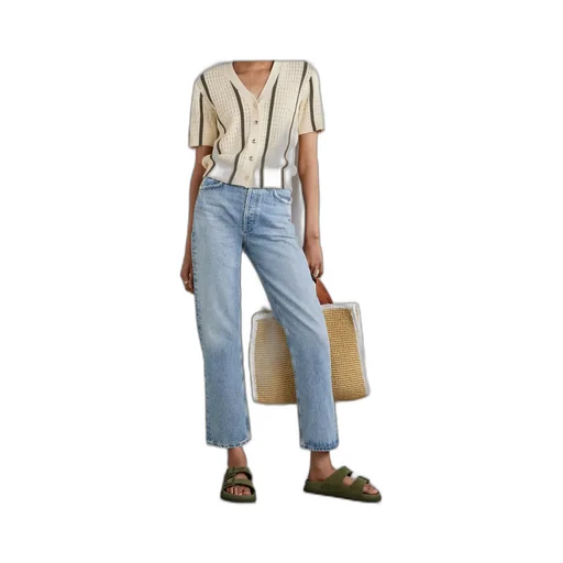 High Waist Straight Jeans