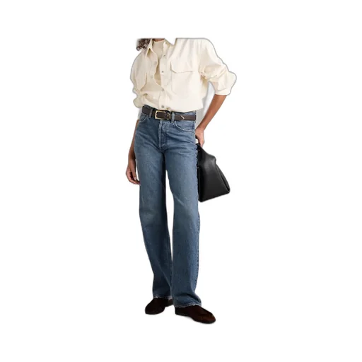 High Waist Straight Jeans