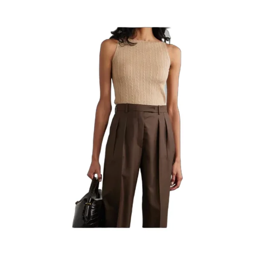 Rimella Cable-Knit Cashmere And Silk-Blend Top