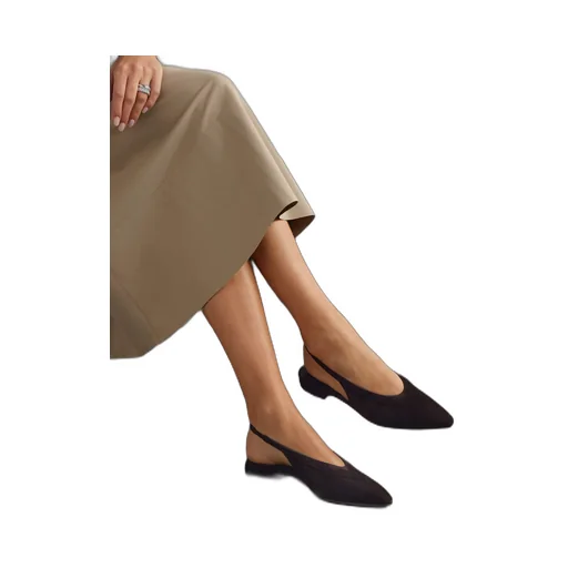 Half-Heeled Flat Sandals